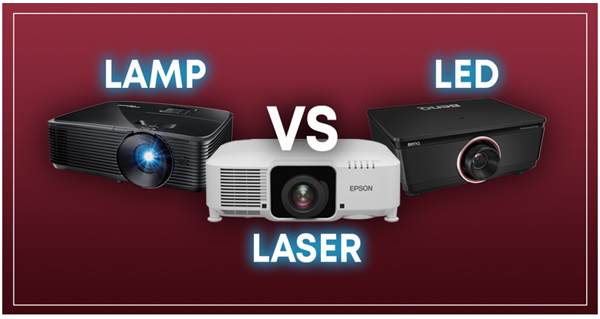 تفاوت ویدئو پروژکتورهای لیزری، LED و لامپی چیست؟